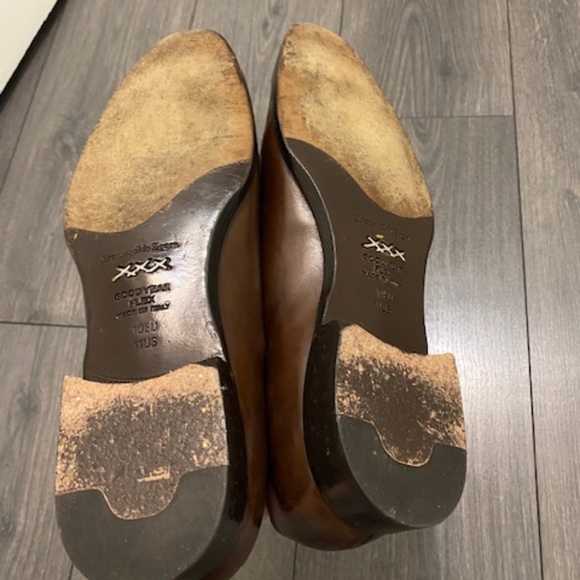 Ermenegildo Zegna Brown Leather Oxford Size US 11 - Picture 7 of 15